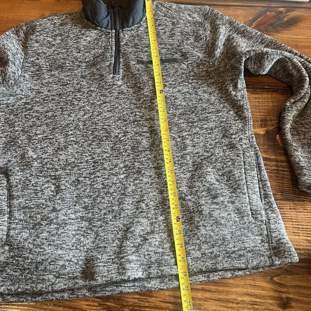 Eddie Bauer Sweater Mens‎ Large Gray Knit Pullover Fleece - Picture 12 of 12